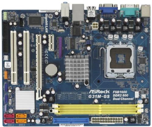ASRock G31M-GS socket 775, Computers en Software, Moederborden, Gebruikt, DDR2, Verzenden