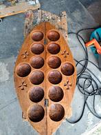 Antiek Mankala Spelbord -Spel 53 cm 28.5 cm, Hobby en Vrije tijd, Gezelschapsspellen | Bordspellen, Gebruikt, Diverse, Unknown