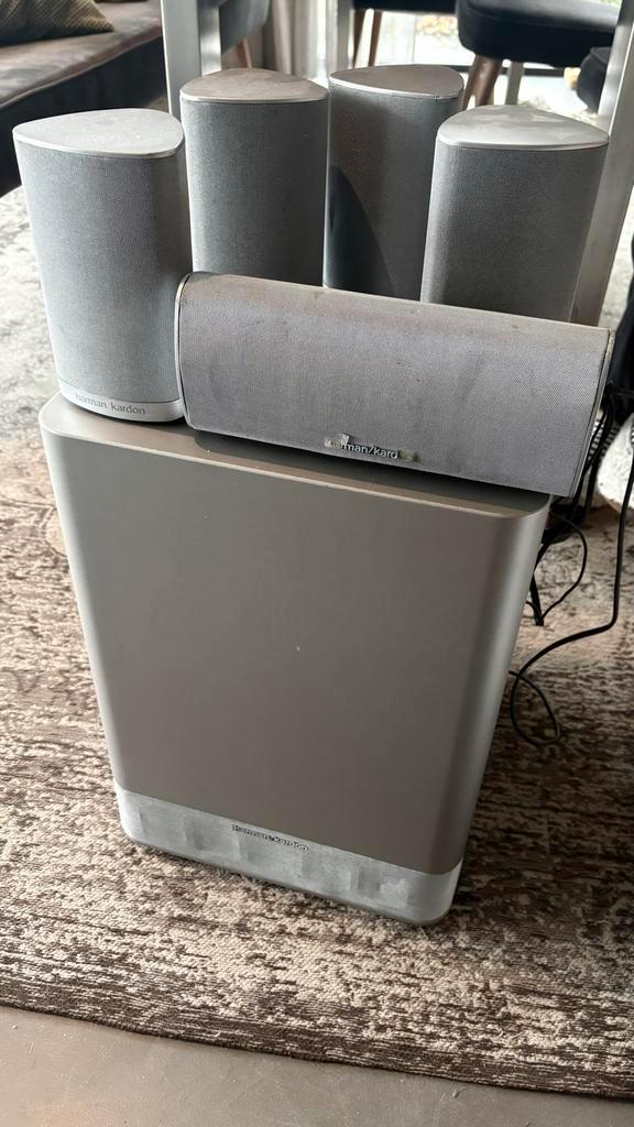 Harman Kardon AVR 130 + HKTS 5 (Subwoofer Defect), Audio, Tv en Foto, Luidsprekers, Gebruikt, Overige merken, Ophalen