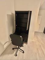IKEA Hemnes Secretaire Bureau - Zwart, Ophalen, Gebruikt, Zwart, Bureaustoel