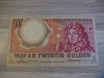 Schaars invulserie biljet 25 gulden Huygens, 1955, Postzegels en Munten, Bankbiljetten | Nederland, Ophalen of Verzenden, 25 gulden