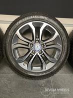 17” originele Mercedes C W205 velgen + winterbanden breedset, Gebruikt, Banden en Velgen, 17 inch, Personenwagen