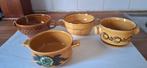 4 soepkommen met vintage motief, Nieuw, Ophalen of Verzenden, Kom(men), Overige stijlen