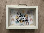 Dare to dream spaarpot - ruilen, Ophalen, Zo goed als nieuw, Hout, Overige thema's
