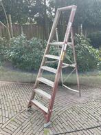 Aluminium trap - 6 tredes- stahoogte 1,35 m, Ophalen, Gebruikt, Trap, Minder dan 2 meter