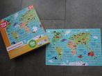 puzzel de aarde / de wereld, Ophalen of Verzenden, Meer dan 50 stukjes, Zo goed als nieuw, 4 tot 6 jaar