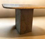 1x Vintage Carrara marmeren eettafel vierkant op marmeren po, Ophalen of Verzenden
