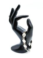 Zilveren stuivertjes armband, Willem 3, 19,5 cm., Verzenden, Zilver, Armband