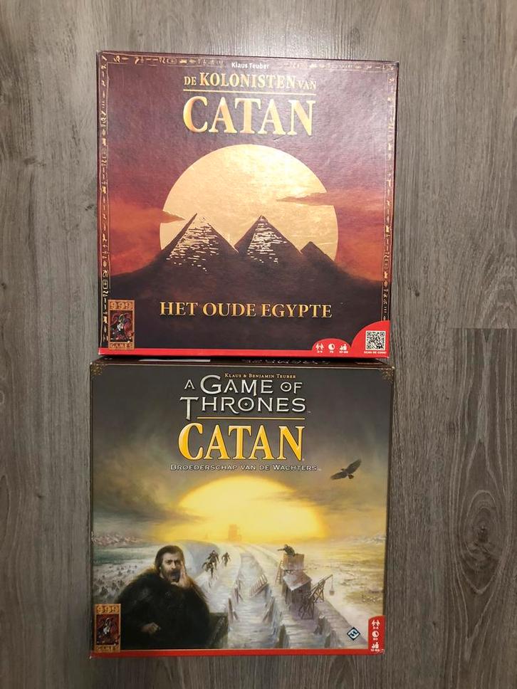 Catan - Het Oude Egypte en A Game of Thrones, Hobby en Vrije tijd, Gezelschapsspellen | Bordspellen, Zo goed als nieuw, Ophalen of Verzenden