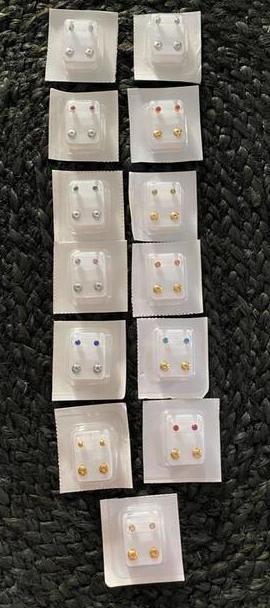 Nieuwe schiet oorbellen anti zweer knopjes diverse kleuren beschikbaar voor biedingen