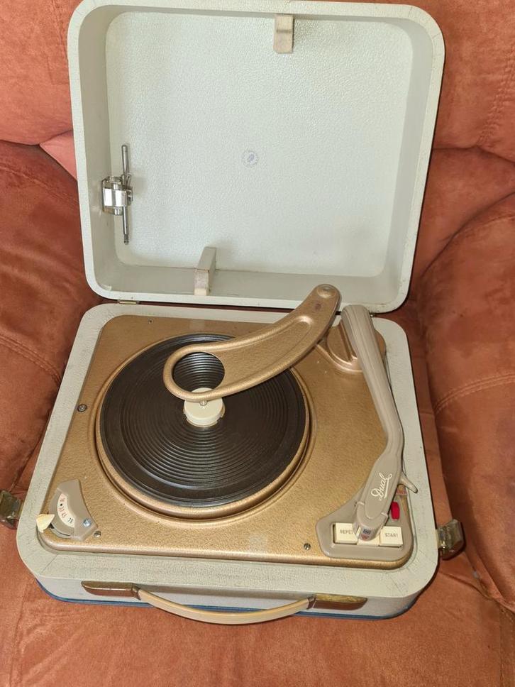 Vintage Dual Platenspeler - Draagbaar!, Audio, Tv en Foto, Platenspelers, Gebruikt, Platenspeler, Dual, Automatisch, Ophalen of Verzenden