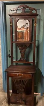 Staande kapstok teak, Huis en Inrichting, Woonaccessoires | Kapstokken, Ophalen, Gebruikt, Staande kapstok, 150 tot 200 cm