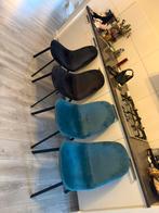 Velvet eetkamer stoelen, Ophalen, Zo goed als nieuw, Zwart, Vier