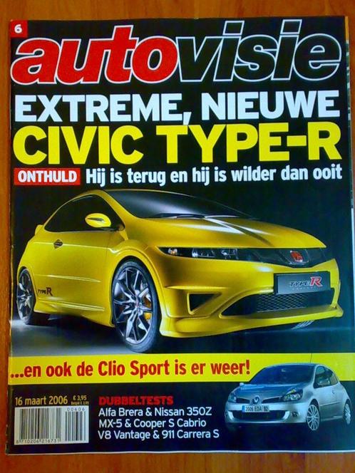 AutoVisie: Mazda MX-5 (NC), Messerschmitt KR200, Nissan 350Z, Boeken, Auto's | Folders en Tijdschriften, Zo goed als nieuw, Algemeen