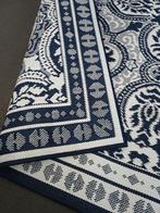 Nieuw prachtig vintage navy-blauw-wit vloerkleed 160 x 220cm, Ophalen, Rechthoekig, Wit, Nieuw