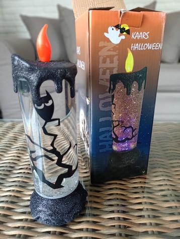 Halloween nep kaars met licht en glitter dat beweegt  beschikbaar voor biedingen