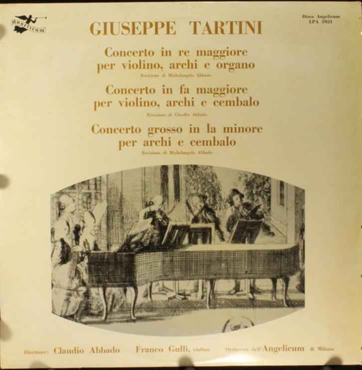 Franco Gulli Giuseppe Tartini – Tartini: Concerti, Cd's en Dvd's, Vinyl | Klassiek, Zo goed als nieuw, Classicisme, Kamermuziek