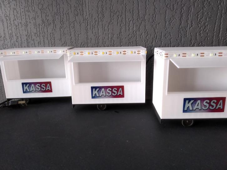Kassawagens LEMAX kerstdorp kermis attracties, Diversen, Kerst, Nieuw, Ophalen of Verzenden