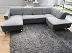 !!ACTIE!! Grijze U bank, gratis levering, Gebruikt, Hoekbank, 300 cm of meer, Metaal