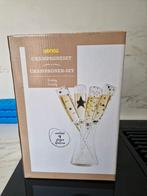 champagne glazen set, Huis en Inrichting, Ophalen of Verzenden, Nieuw
