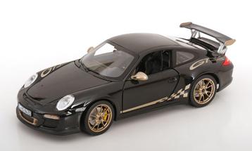 Jsn Norev 1:18 Porsche 911 (997 ) GT3 RS 2009 zwart goud beschikbaar voor biedingen