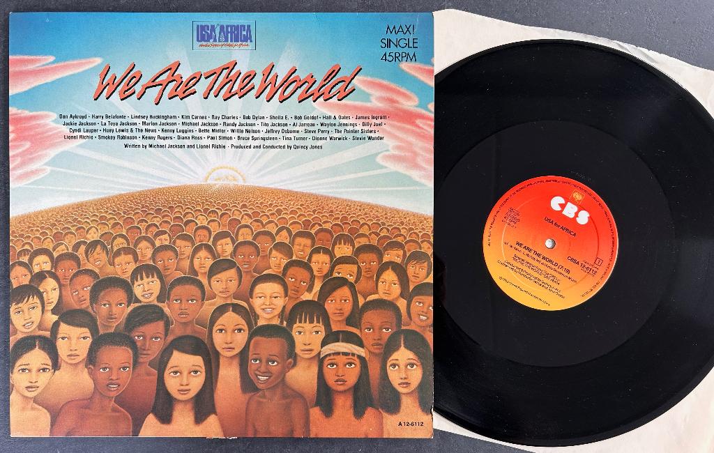 USA FOR AFRICA - We are the world ( 12# ), Ophalen of Verzenden, 1980 tot 2000, Zo goed als nieuw, 12 inch