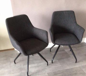 6 Eetkamerstoelen Duke kleur antraciet  61 x 61 x 88  cm beschikbaar voor biedingen