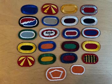 (post)WW2 US, embleem, stof, Airborne, oval en meer beschikbaar voor biedingen