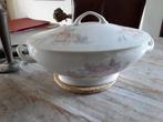 Brocante soepterrine Victori TsjechoSlovakia met bloemmotief, Antiek en Kunst, Ophalen