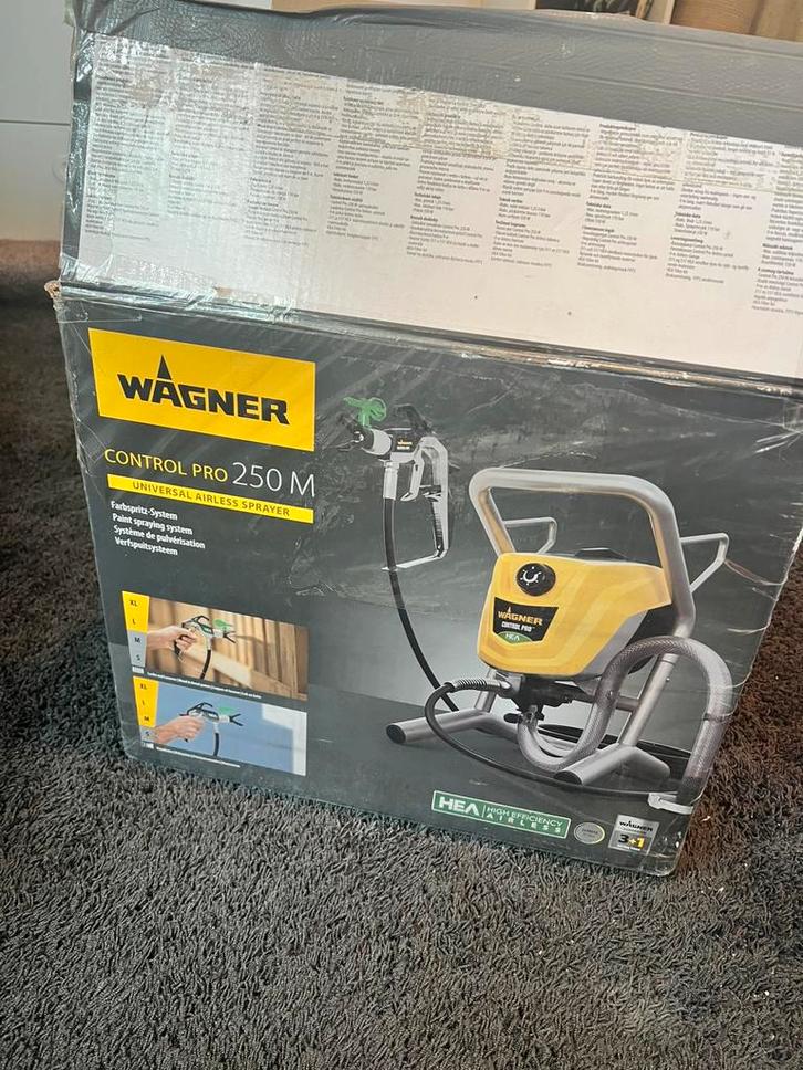 Wagner control pro 250 m airless verfspuit, Doe-het-zelf en Verbouw, Verf, Beits en Lak, Zo goed als nieuw, Ophalen