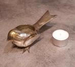 Zilveren Vogel Waxinelichthouder, Huis en Inrichting, Woonaccessoires | Kandelaars en Kaarsen, Gebruikt, Ophalen of Verzenden