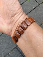 Goudsteen armband, Verzenden, Nieuw, Oranje, Elastiek