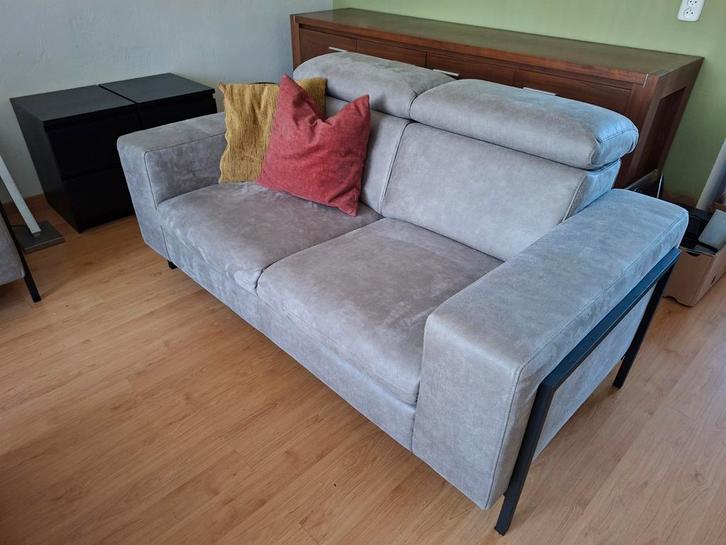 Knibbeler Microleder Bankstel - Bull Clay - Z.G.A.N., Huis en Inrichting, Banken | Bankstellen, Zo goed als nieuw, Ophalen