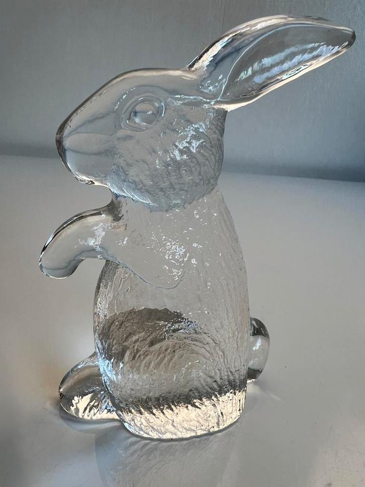 Vintage Kosta Boda Glas Konijn Zoo Serie Paperweight Vallien, Antiek en Kunst, Kunst | Designobjecten, Ophalen of Verzenden