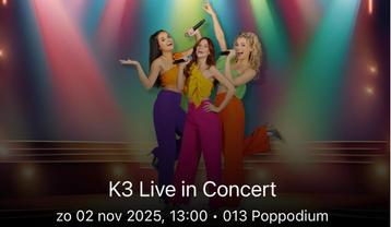 K3 Live in Concert beschikbaar voor biedingen