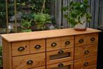 100% Massief Houten Apothekerskast. ZIE FOTO'S!, Huis en Inrichting, Ophalen, Metaal, Gebruikt, 5 laden of meer