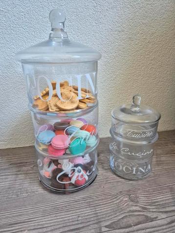Riviera maison RM glazen voorraad pot glas la cucina groot  beschikbaar voor biedingen