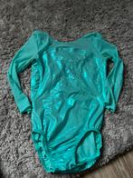 Turnpakje turqoise half lange mouw meisje 6/7 jaar, Sport en Fitness, Turnen, Ophalen, Gebruikt, Blauw, Kindermaat 122 t/m 140