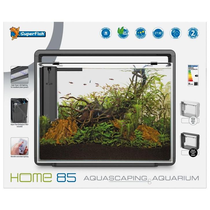 Superfish home 85, incl. superfish design meubel & decoratie, Dieren en Toebehoren, Vissen | Aquaria en Toebehoren, Zo goed als nieuw