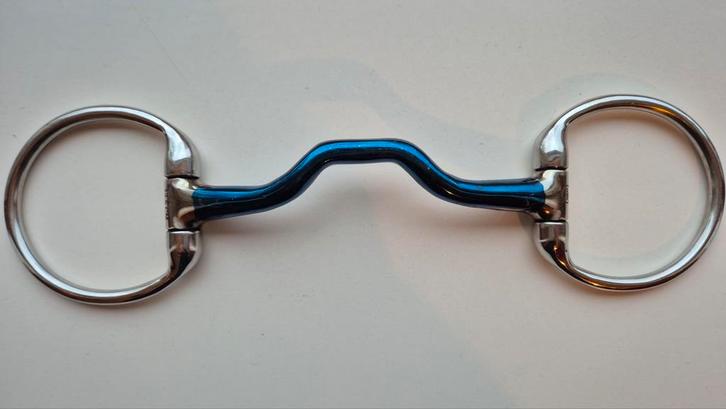 BR bit ongebroken met tongboog. Maat 12,5, Dieren en Toebehoren, Paarden en Pony's | Hoofdstellen en Tuigage, Zo goed als nieuw