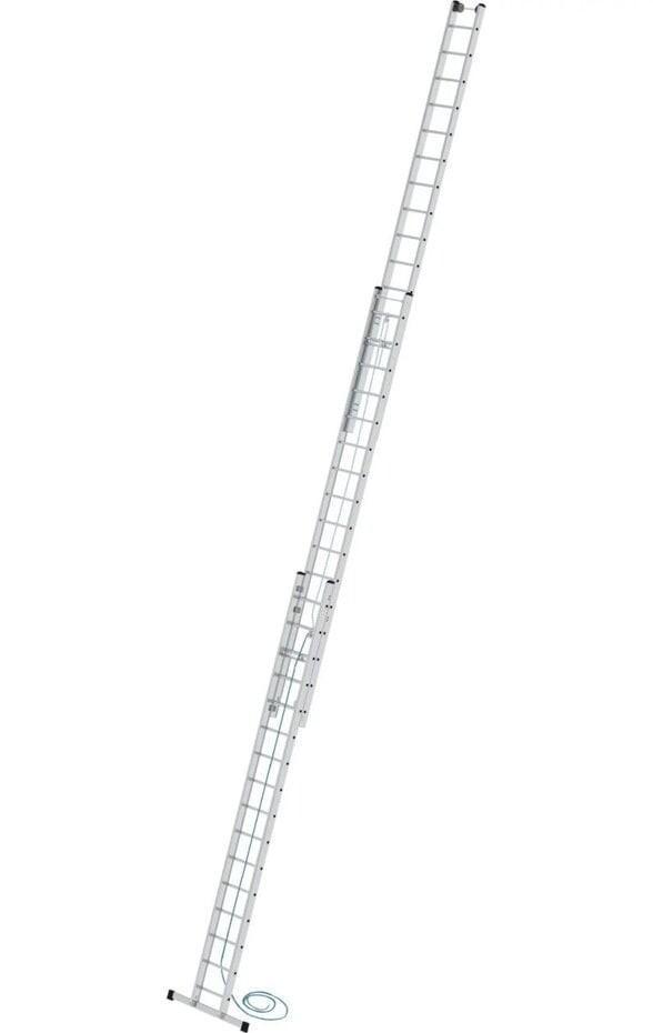 Nieuwe 3-delige optrekladder, 3x16 sporten, Doe-het-zelf en Verbouw, Ladders en Trappen, Nieuw, 4 meter of meer, Ophalen