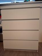 Ikea Malm ladekast 4 lades wit, Huis en Inrichting, Kasten | Ladekasten, Ophalen, 100 tot 150 cm, 50 tot 100 cm, Zo goed als nieuw