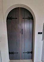 2 opgeklampte deuren in Grey Wash antraciet kleur, Doe-het-zelf en Verbouw, Gebruikt, 100 tot 120 cm, Hout, Ophalen