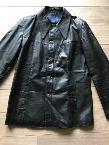Vintage leren jas  voor heren maat M beschikbaar voor biedingen