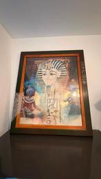 Vintage Toetanchamon schilderij(bladgoud), Ophalen of Verzenden