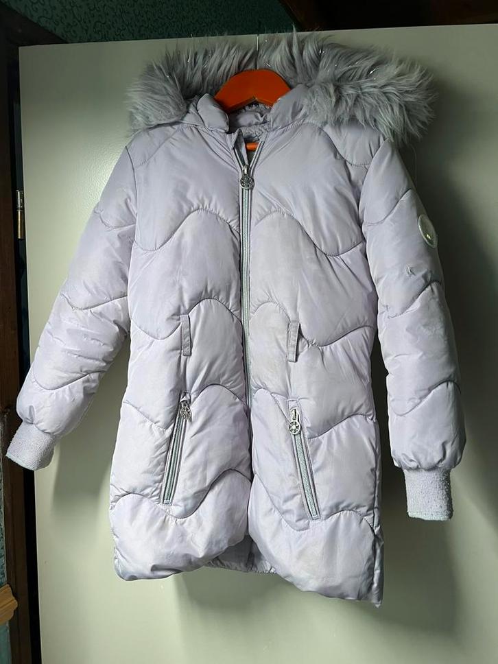 Een lekker warm winterjack in maat 134, Kinderen en Baby's, Kinderkleding | Maat 134, Zo goed als nieuw, Meisje, Jas, Ophalen of Verzenden