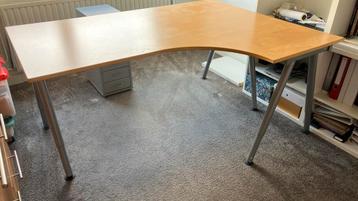 Gratis IKEA  Hoekbureau GALANT berken 160x80 hoek: 120x60