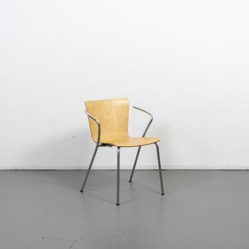 1x Fritz Hansen Vico Duo Stoel Beukenhout - Chroom beschikbaar voor biedingen