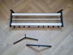 Kapstok van Esch 100 cm met 9 haken, en 10 hangers, Wandkapstok, Gebruikt, Ophalen of Verzenden, Minder dan 100 cm