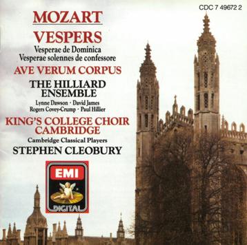 MOZART Vespers CD HILLIARD ENSEMBLE EMI beschikbaar voor biedingen